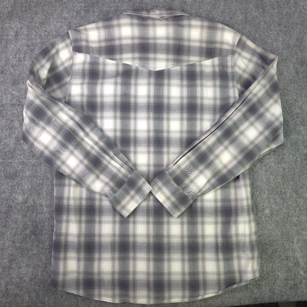 The North Face Shirt Large Gray Plaid Long Sleeve Button Up Pockets Cotton - Picture 7 of 8